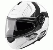 FLIP UP (σπαστό) ΚΡΑΝΟΣ SCHUBERTH C3 STRIPES WHITE