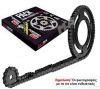 SET ΑΛΥΣΙΔΑ ΜΕ ΓΡΑΝΑΖΙΑ ΓΙΑ BMW G 650 GS 2011-2015 (XSO Μαύρη X-Ring)