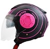 ΚΡΑΝΟΣ OPEN FACE STR TRON MATT  BLACK / PINK