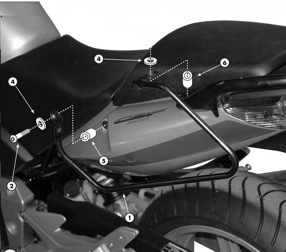 ΒΑΣΕΙΣ ΤΣΑΝΤΩΝ ΓΙΑ CBF 500 & 600 N / S GIVI T218