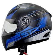 FULL FACE ΚΡΑΝΟΣ STR BULLET MATT BLACK / BLUE